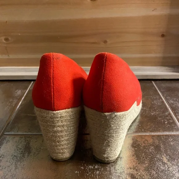 Merona Red Espadrille Wedges - Picture 4 of 4